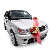 קישוט רכב חתן כלה